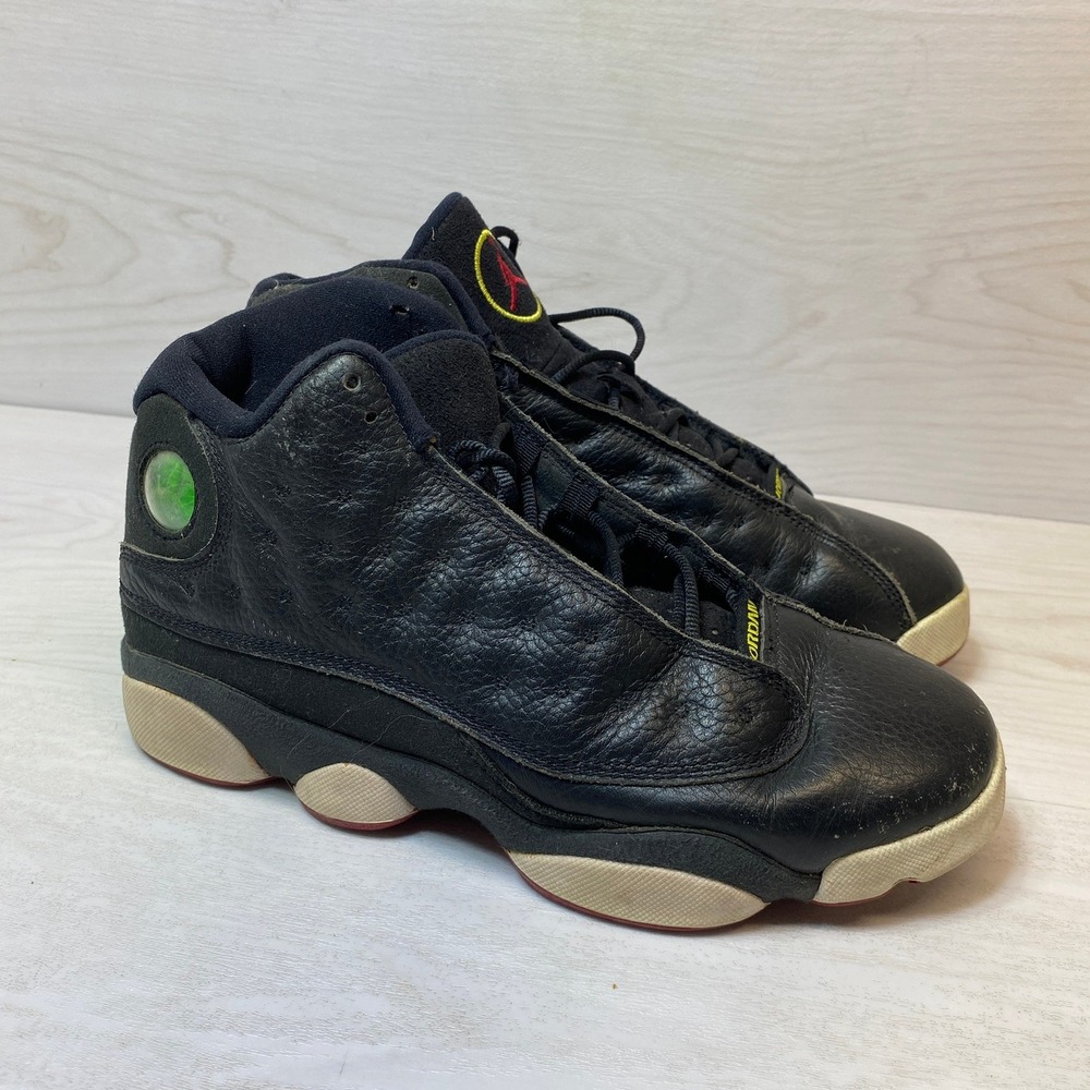 Jordan Boys 6.5Y Retro 13 Playoffs Black Leather Suede Hologram 414574-002